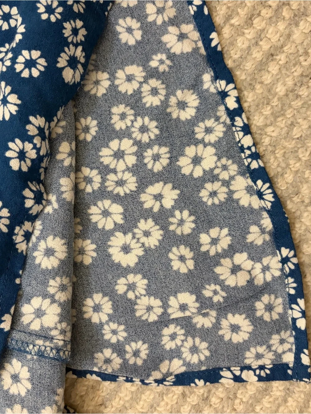 Reformation Medium Blue Flower Mini Skirt - Picture 7 of 10